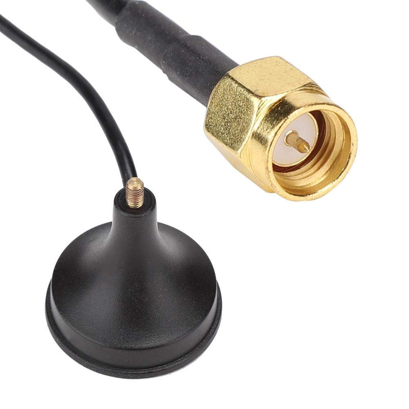 Zopsc LTE Outdoor Antenna SMA Male 4G/3G 18dBi High Gain Magnetic GSM Outdoor Sucker Antenna 700-2700MHz 36cm High(5m) 5m
