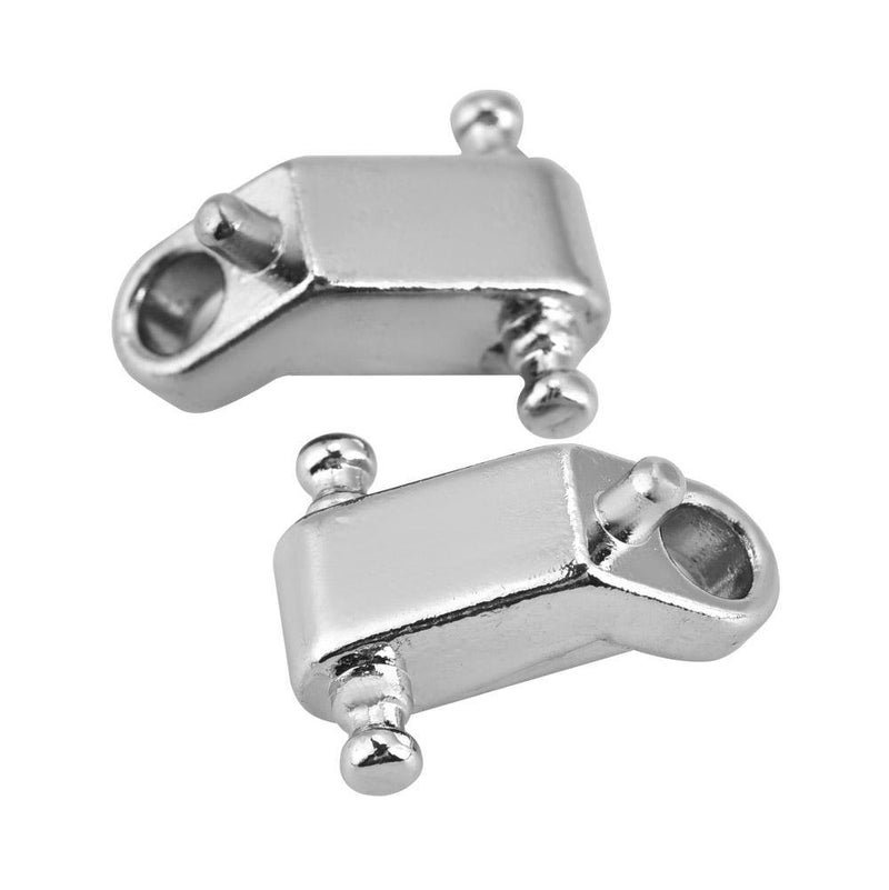 Dilwe 2PCS Guitar String Retainer, Guitar Roller String Tree Retainer with Screw for Electric Guitar Bass(Silver)