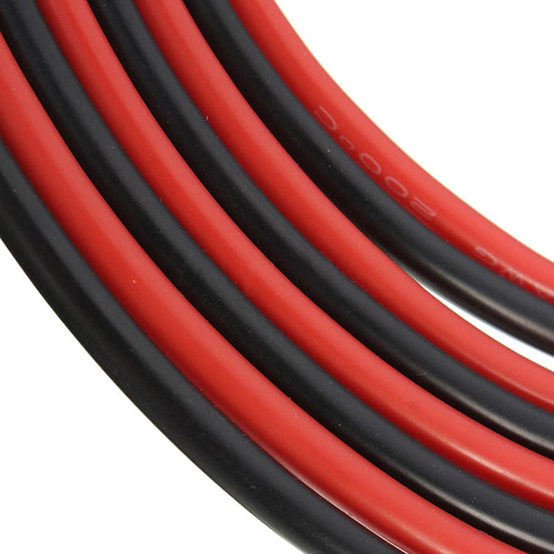 [AUSTRALIA] - JFtech 14 Gauge Silicone Wire 10 ft Red and 10 ft Black 14AWG Flexible Silicone Wire Stranded Copper Wire for Lamps Household appliances Instruments Digital Fields RC Hobby 