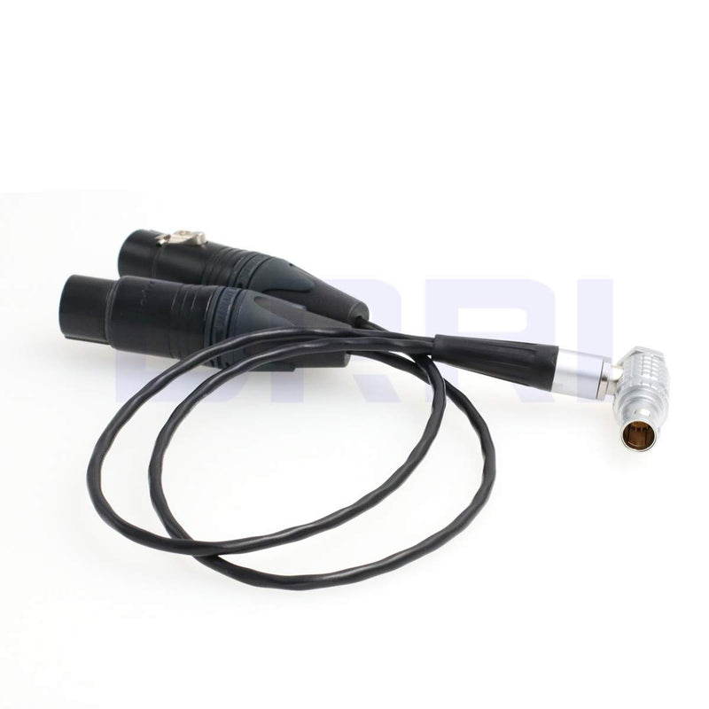 DRRI Atomos Shogun Monitor Recorder Breakout Audio Input Cable 10Pin to Dual 3Pin XLR W 10pin-2*XLR
