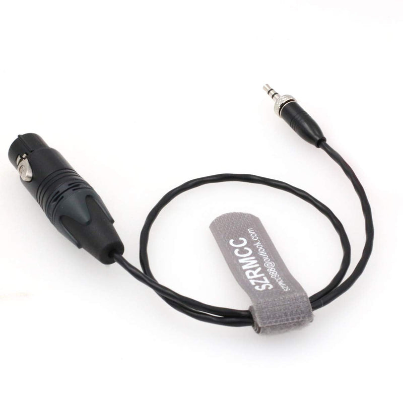 SZRMCC Locking 3.5mm TRS Plug to XLR 3 Pin Female Microphone Cable for Sony UWP-D Series Wireless Transmitter