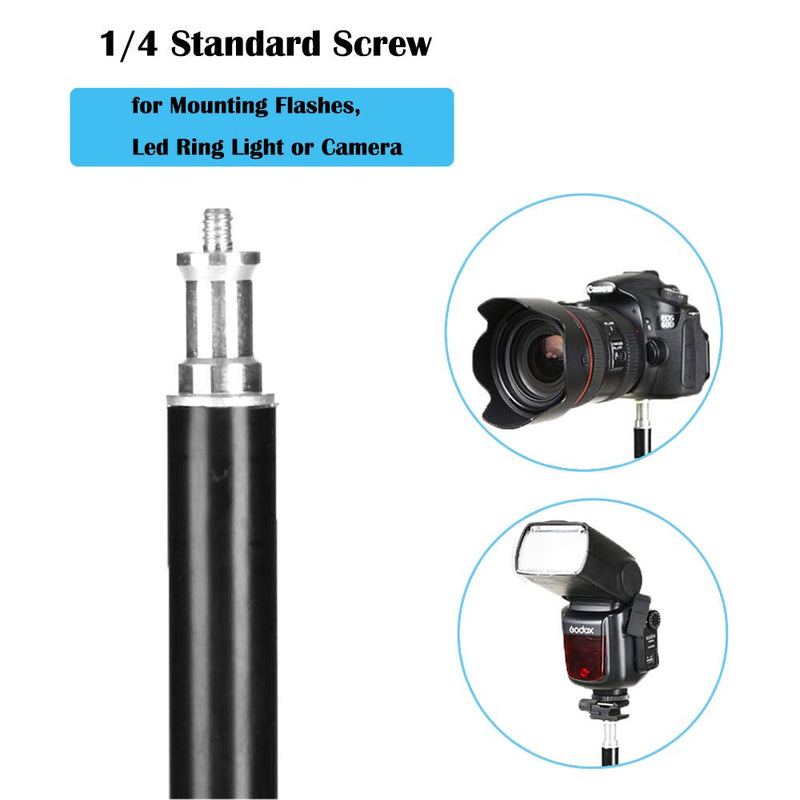 Light Stands Photography Aluminum 32"/80cm Max Height for Relfectors, Softboxes, Lights, 2 Pack