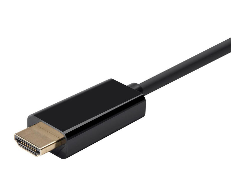 Monoprice Mini DisplayPort 1.2a to HDTV Cable - 10 Feet, 4K Capable, Supports 3D Video, 6 Feet,115882,Black