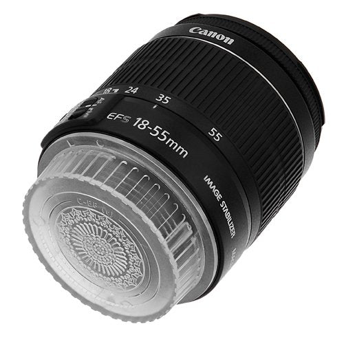 Fotodiox Designer (Clear) Lens Rear Cap Compatible with Canon EOS EF and EF-S Lenses Clear