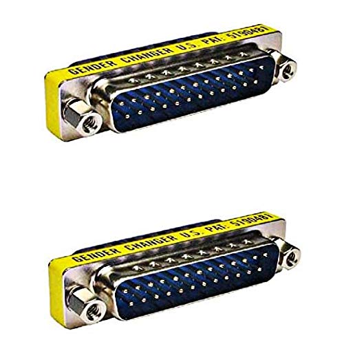Top-Longer 25 Pin 2 Male to Male 2 Female to Female Parallel DSUB Gender Changer Adapter - DSUB - IEEE-1284 - D25 - Cable Converter - Port Adapter