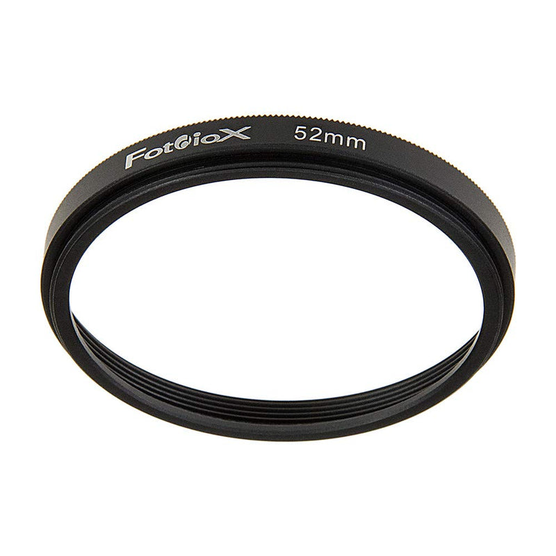 Fotodiox Metal Spacing Ring, Anodized Black 52-52mm