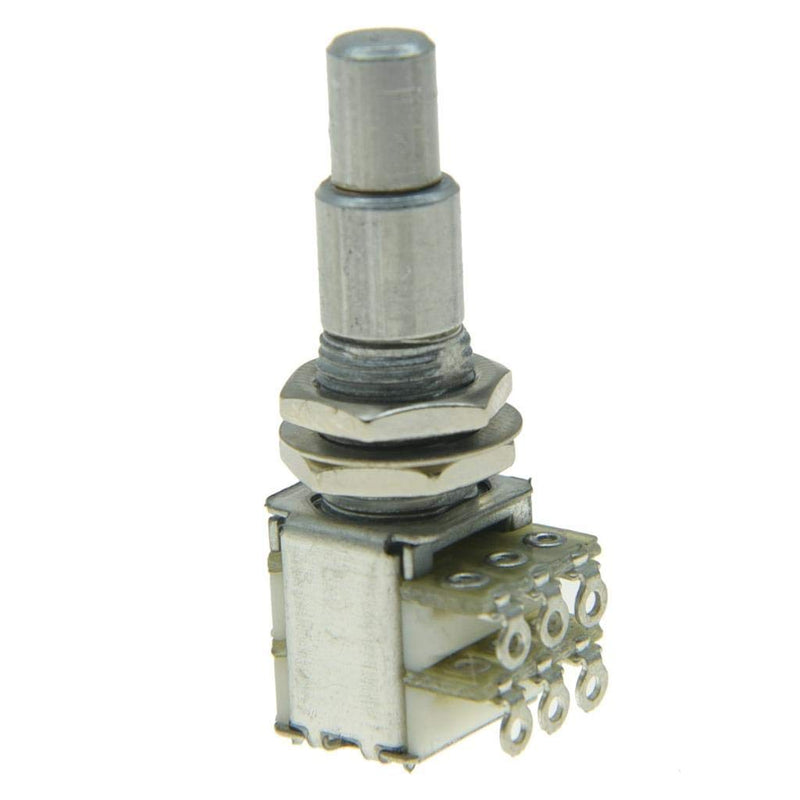 KAISH Guitar Bass Mini Dual Pots Stacked Concentric Potentiometer Pot with Center Detent Korea Made B250K