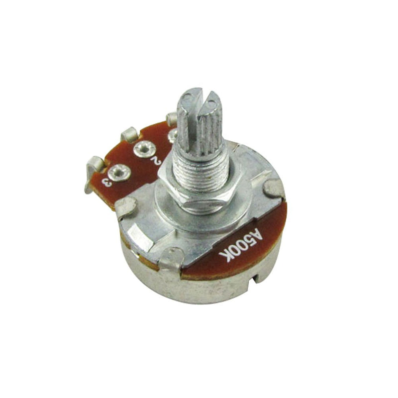 Musiclily Metric Full Size 18mm Split Shaft Pots A500K Guitar Potentiometers (2 Pieces)