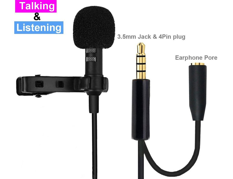 [AUSTRALIA] - SolidPin Professional Grade Lavalier Lapel Microphone ­ Omnidirectional Mic with Easy Clip On System, Perfect for Recording Youtube/Interview/Video Conference/Podcast/Voice Dictation 