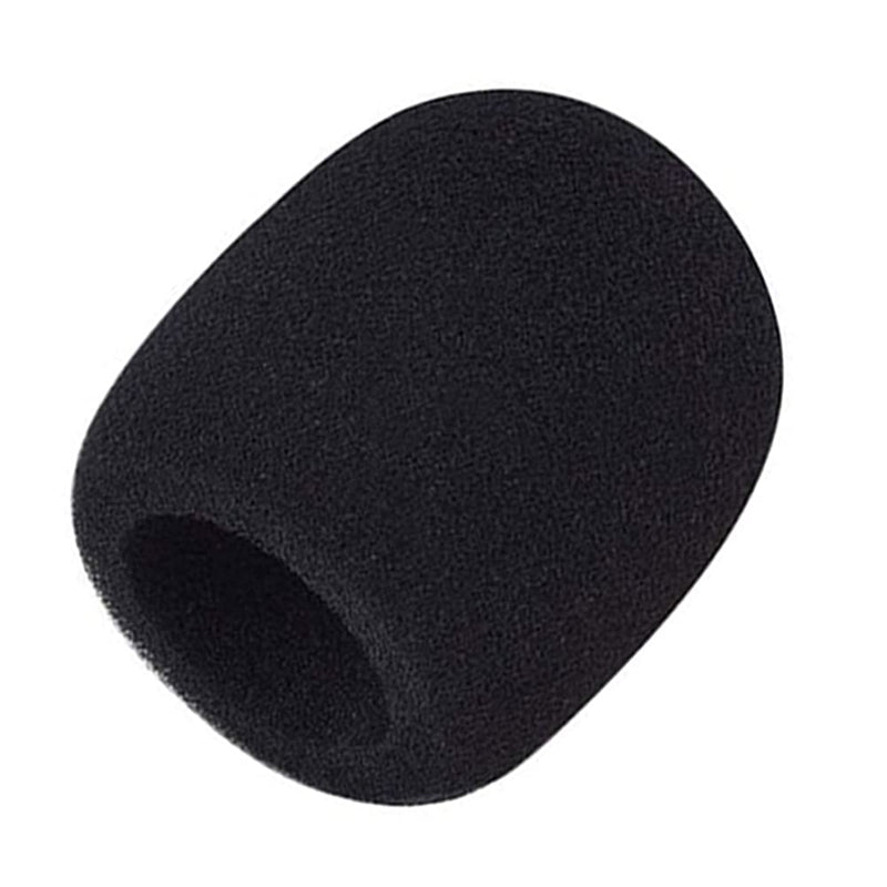 5pcs Thick Handheld Stage Microphone Windscreen Foam Anti-Jet Sponge Cover (Black)