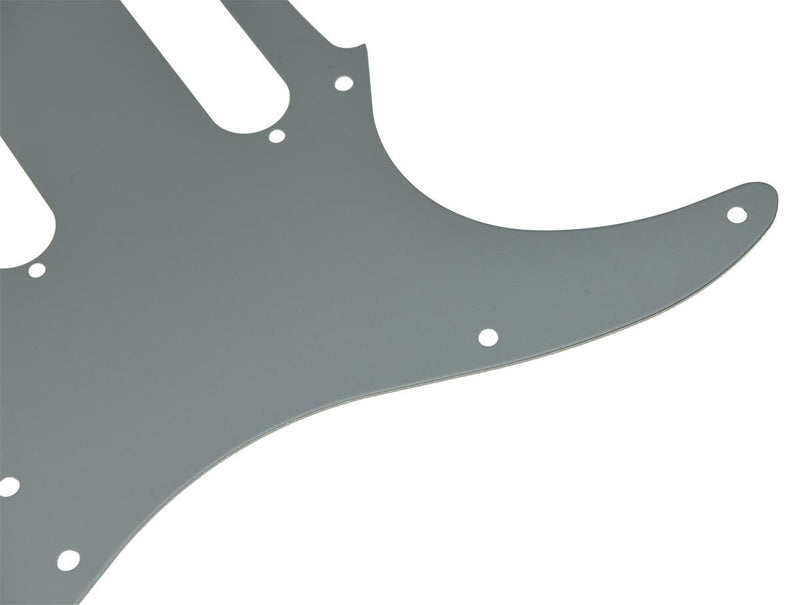 KAISH 11 Hole ST Strat SSS Metal Guitar Pickguard Aluminum Scrach Plate for USA/Mexican Fender Stratocaster Silver