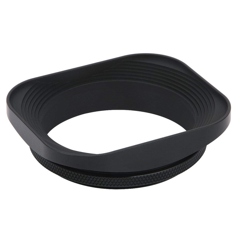 Haoge LH-B55T 55mm Square Metal Screw-in Lens Hood with Cap for Leica APO-Summicron-M 90mm f/2 ASPH E55, Summicron-R 50mm f2 E55, Summilux-R 50mm f/1.4 E55, Elmarit-R 28mm f2.8 35mm f/2.8 E55 Lens