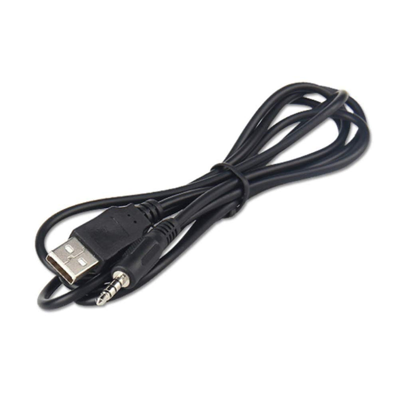 Zimrit 3.5mm Male AUX Audio Jack to USB 2.0 Male Charge Cable Adapter Cord 3 Feet (3.5mm Aux 3 feet)