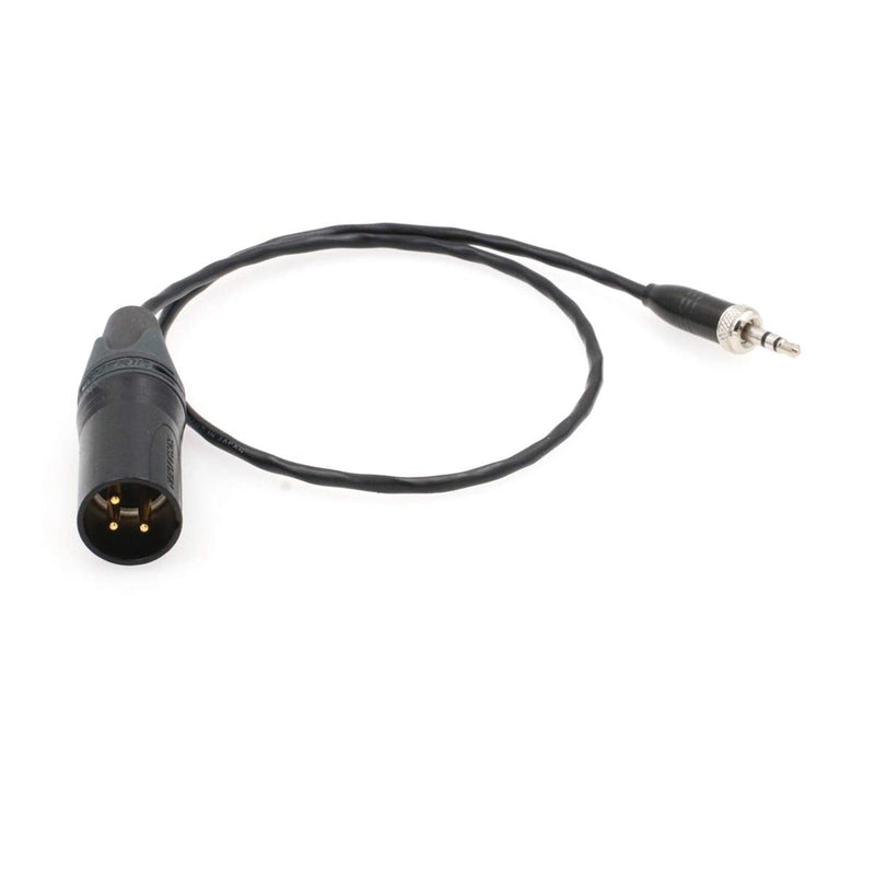 SZRMCC Locking 3.5mm TRS Plug to XLR 3 Pin Male Microphone Cable for Sony UWP-D Series Wireless Transmitter