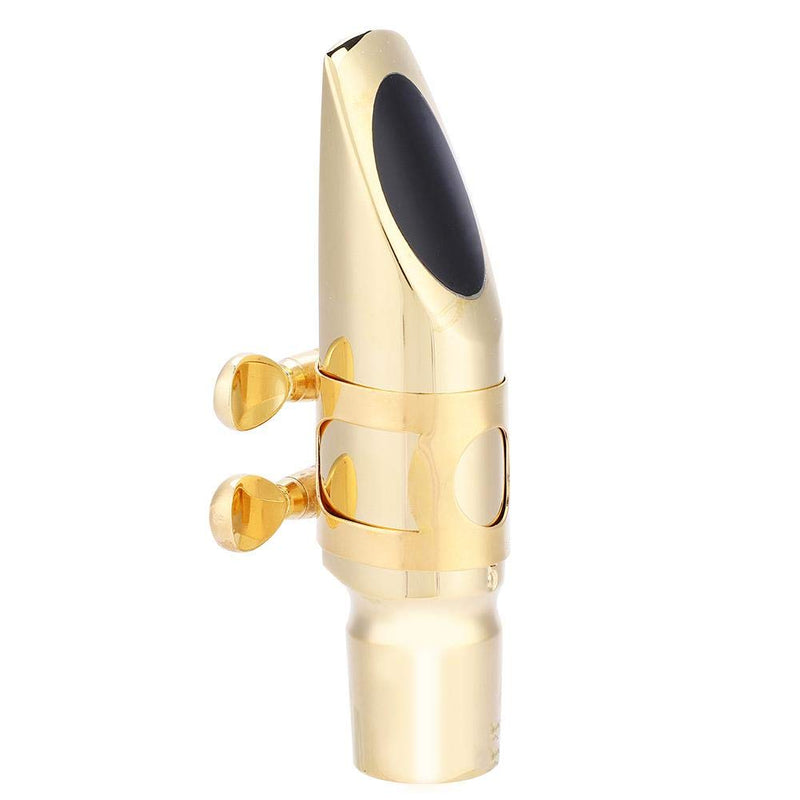 Vbestlife Eb Alto Saxophone 5C Mouthpiece, Eb Alto Sax 5C Mouthpiece with Cap Pads Musical Instruments Accessory