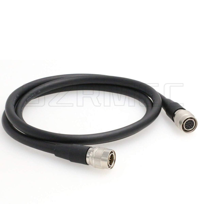 SZRMCC Hirose 12 Pin Male to 12 Pin Female CCXC-12P Style Replacement Cable for Sony XC Series Intercon Hitachi Cameras (1m) 1m