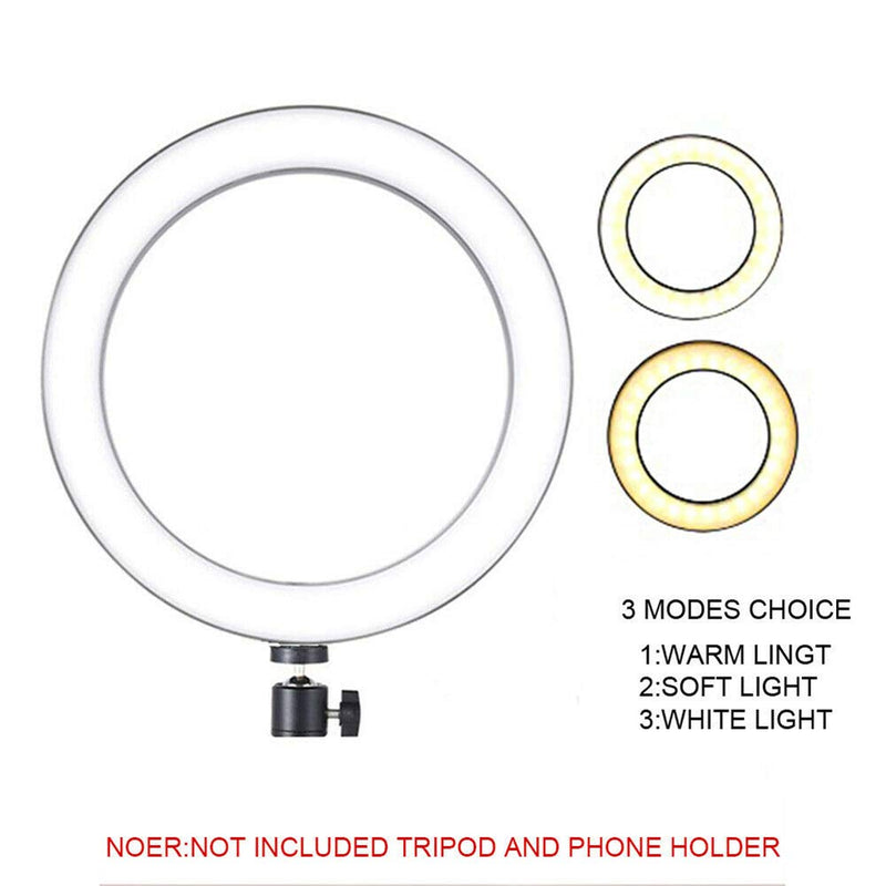 Feian Ring Light,Dimmable Lighting Led with Controller Video Photography Ring Shape Fill Light Studio Low Heat USB Cable for Makeup Selfie 6 Inches