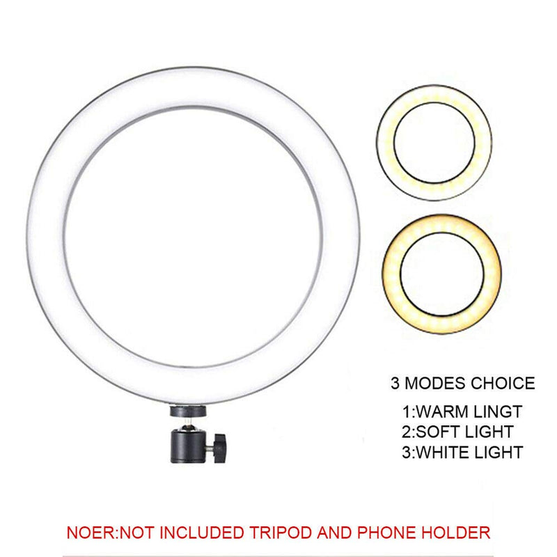 Feian Ring Light,Dimmable Lighting Led with Controller Video Photography Ring Shape Fill Light Studio Low Heat USB Cable for Makeup Selfie (8 Inches) 8 Inches