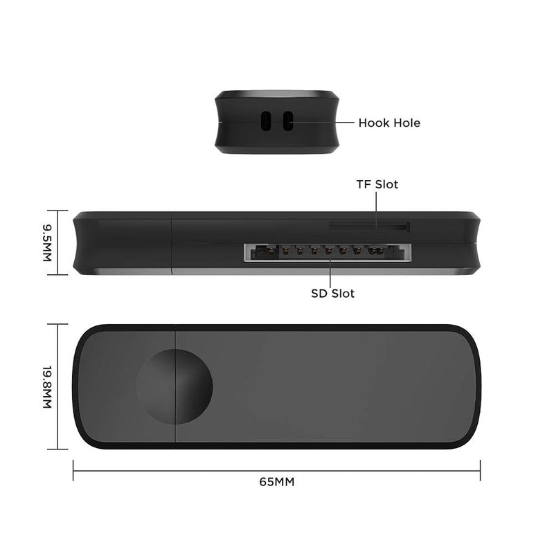 Casolu USB3.0 SD Card Reader，Micro SD Card Reader,TF Card Reader,2-in-1 Card Reader for SD/TF, Card Reader for Camera