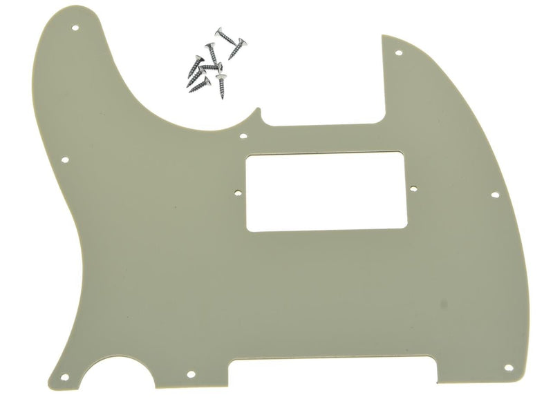 KAISH 8 Hole Tele Guitar Humbucker Pick Guard for USA/Mexican Fender Telecaster Aged White 3 Ply