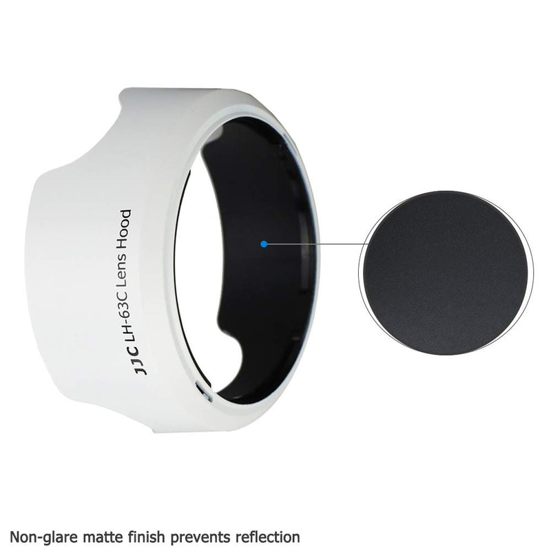 18-55mm Lens Hood Shade for Canon EF-S 18-55mm f/3.5-5.6 is STM & EF-S 18-55mm f/4-5.6 is STM Lens Replaces Canon EW-63C Hood for T8i T7i T6i T5i SL3 SL2 SL1 90D 80D 77D 70D Reversible Design -White White