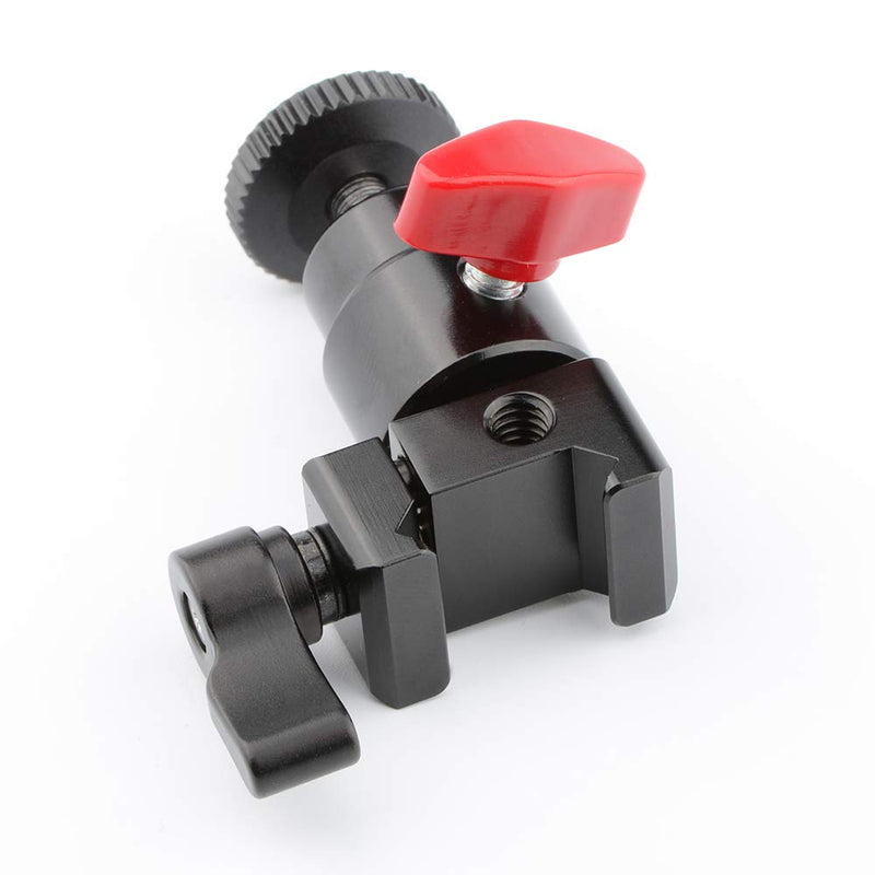 CAMVATE 1/4"-20 Mini Ball Head with NATO Clamp for DSLR Camera Monitor