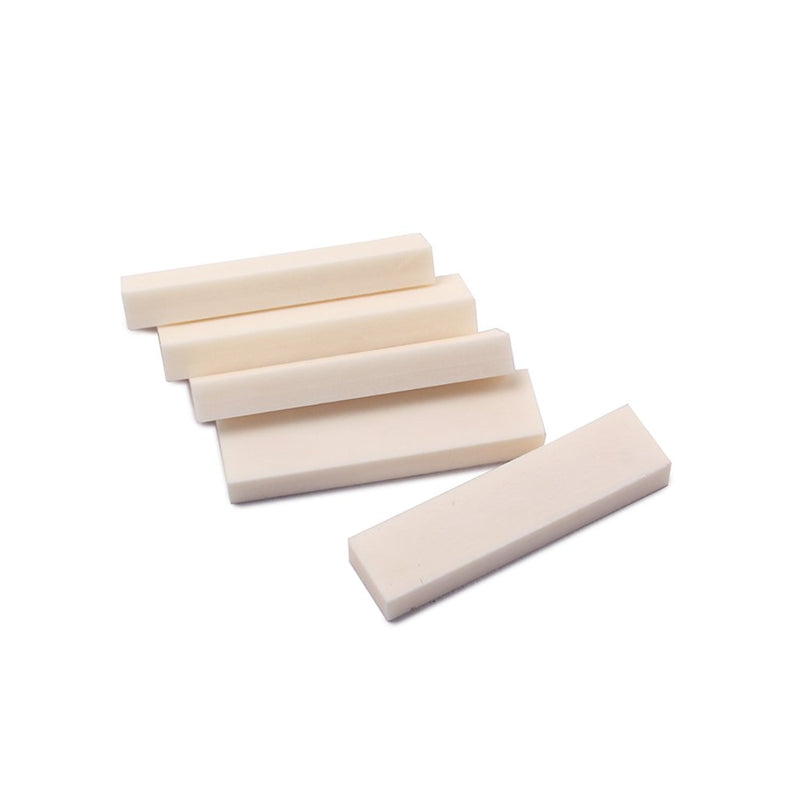 [AUSTRALIA] - Alnicov 5 Pieces Vintage Blanks Buffalo Bone Nut for Guitar Ukulele Accessory 40x10x5mm 