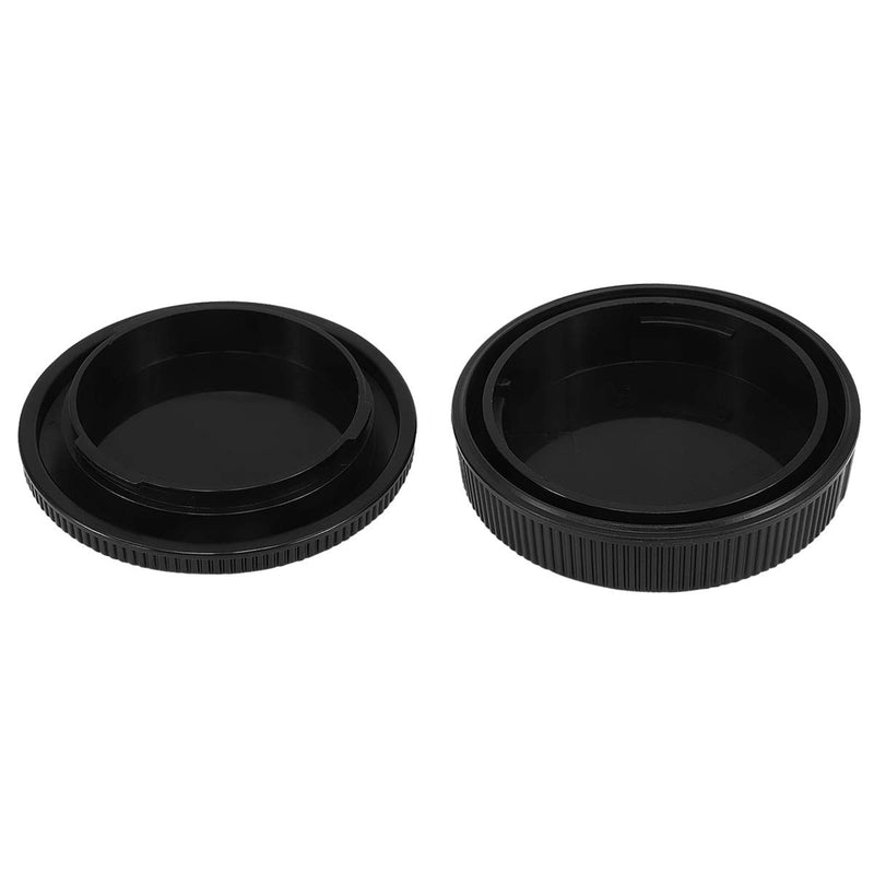 Haoge Camera Body Cap and Rear Lens Cap Cover Kit for Canon RF Mount Camera Lens Such as EOS R RP