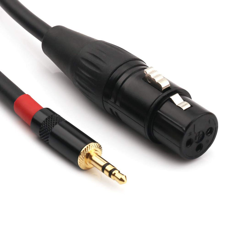 [AUSTRALIA] - NANYI 3.5mm (1/8 Inch) TRS Stereo Male to XLR Female Interconnect Audio Microphone Cable, Suitable for iPod, Mobile Phone, Active Speakers, Stage, DJ, Studio Audio Console, 0.2M (0.6FT) 0.2M(0.6FT) 