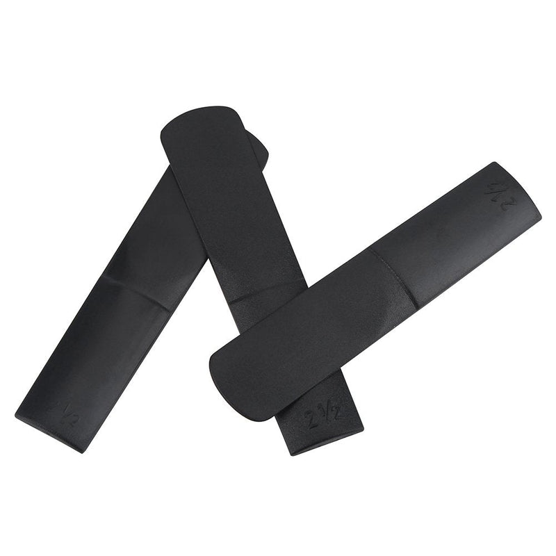 [AUSTRALIA] - Plastic Reeds For Alto Sax,3pcs Plastic Alto Saxophone Mouthpiece Reeds Strength 2.5 Repair Reed Accessory-Black 