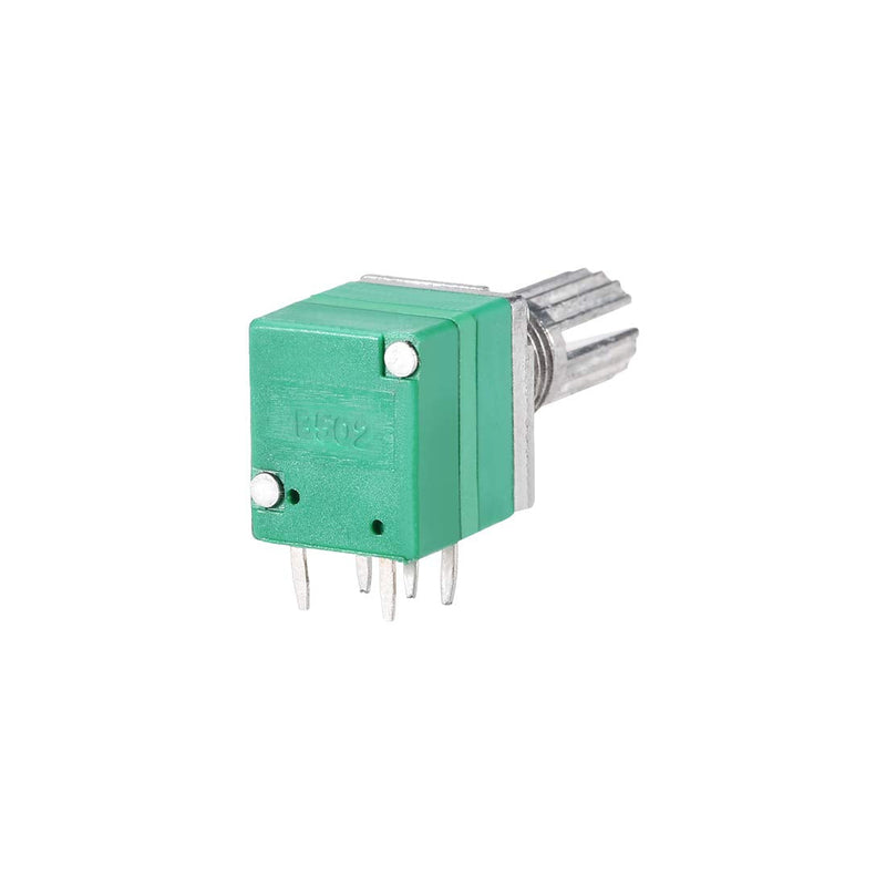 uxcell Potentiometer with Switch B5K Ohm Variable Resistors Single Turn Rotary Carbon Film Taper RV097NS 5pcs