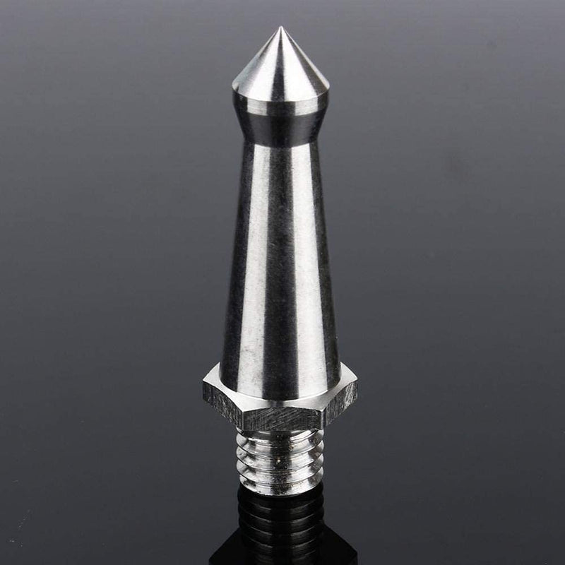 [AUSTRALIA] - Acouto Spikes Stainless Steel Male 3/8" Screw Adapter Foot Spike Replacement for Tr Monopods Camera Accessory Silver 