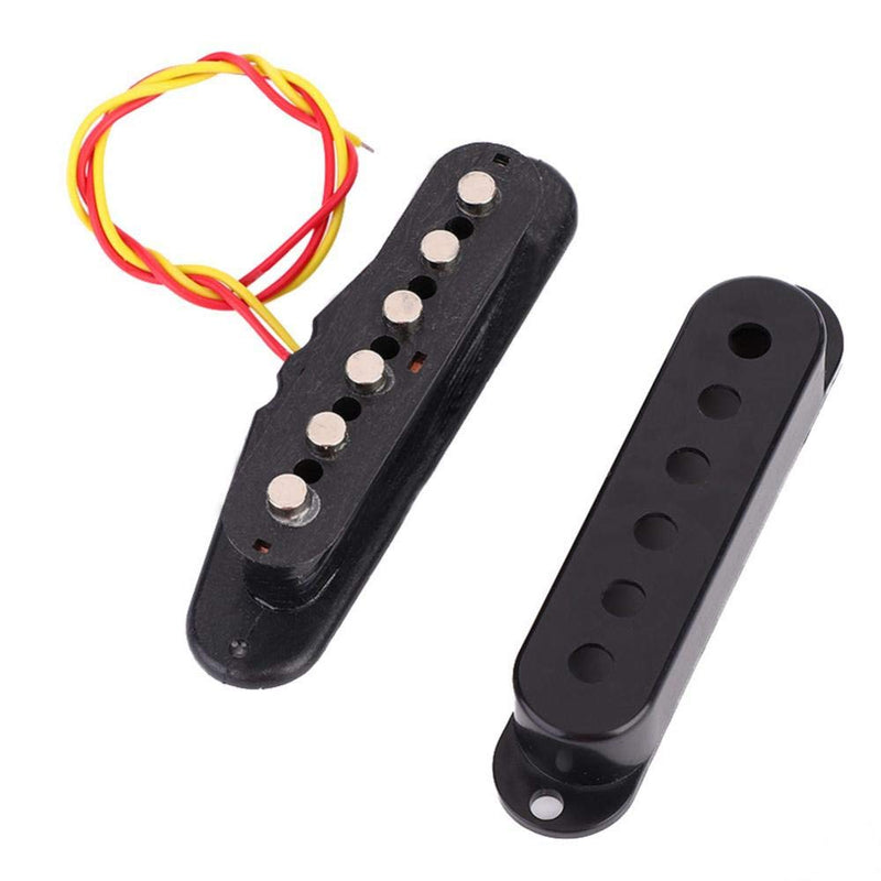 Bnineteenteam 1 PC Single Coil Sound Pickup Replacement Part for ST Electric Guitar Black