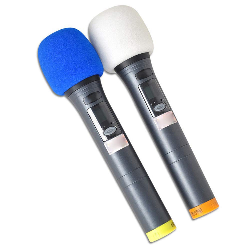 Dylan-EU 10 Pcs Colorful Mic Covers Reusable Microphone Windshield Handheld Microphone Windscreen Foam Covers - 10 Colors