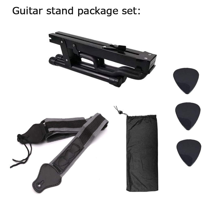 Luling Arts Guitar Stand Updated Folding Universal A frame Folding Stand Floor for Acoustic Classic Electric Bass Travel Guitar Stands & Hangers