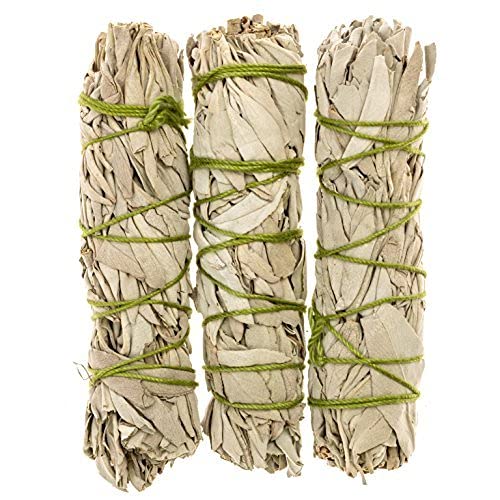 Alternative Imagination California White Sage Bundles for Smudging and Meditation – Purifying Smudge Sticks for Cleansing House of Negative Energy – Slow Burning Spirit Sticks (3 Pack) 3 Pack - 4 Inch