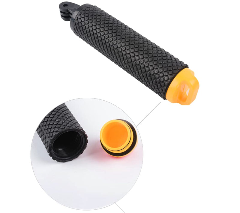 YonGoo Waterproof Floating Hand Grip Compatible with Gopro Hero 9 8 7 6 5 Max Session 4 3+, Handle Mount Accessories for Fusion, DJI Osmo Action Cameras, Yellow