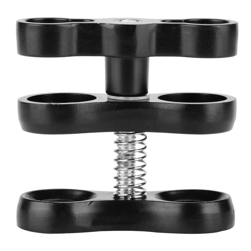 Keenso 1 Ball Clamp, Aluminum Alloy Diving Light Clamp 360°Rotation Ball Butterfly Clip Camera Butterfly Clip Diving for Camera