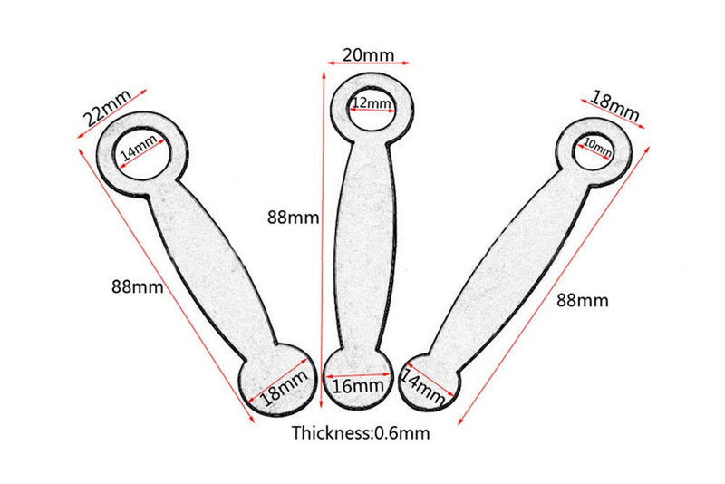 Jiayouy 3Pcs Stainless Steel Flute Leveling Rings Pad Repair Tools Woodwind Repair Tool Silver