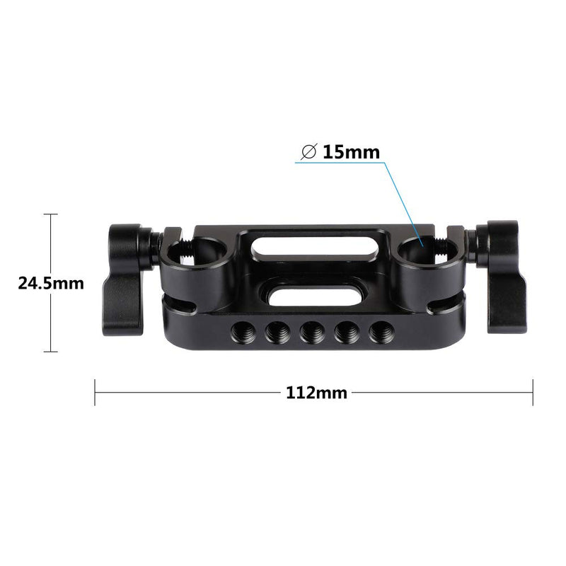 CAMVATE 15mm Dual Rod Clamp for Camera Shoulder Rig