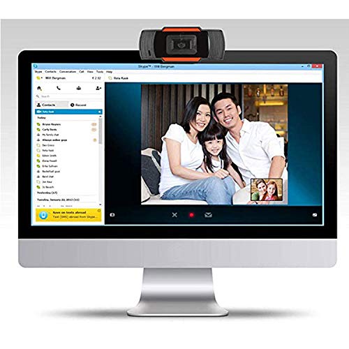 Webcam with Microphone for Desktop Computer 1080p, for Office, School and Home