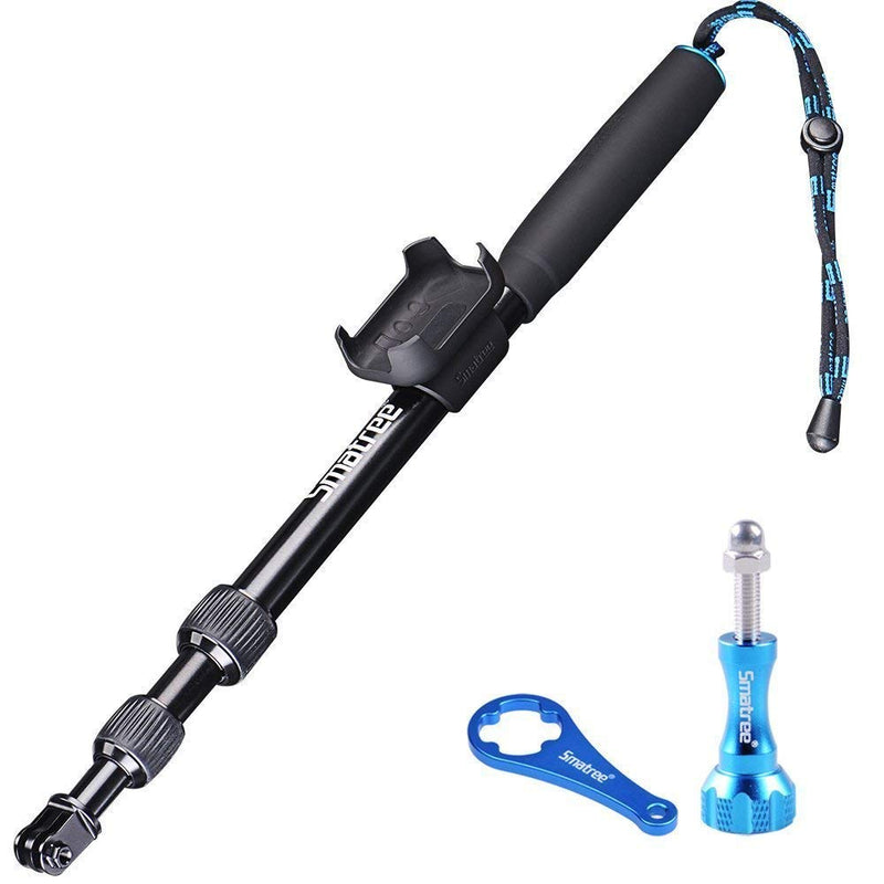 Smatree S2 All-Aluminum Alloy Telescopic Pole Compatible for GoPro Hero 9/8/7/6/5/4/3 Plus/3/2/1/Session/Gopro Max/DJI OSMO Action Camera (WiFi Remote Controller is Not Included)