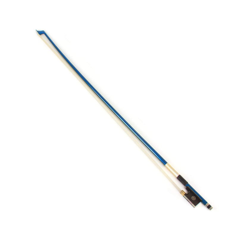 Kmise Carbon Fiber Violin Bow Stunning Bow 1/2 For Violin Parts Replacement (Blue 1/2)