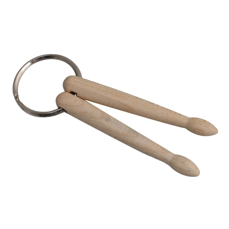 Wood Drumsticks Percussion Key Ring Chain Keyrings Mini Drum Sticks Keychain