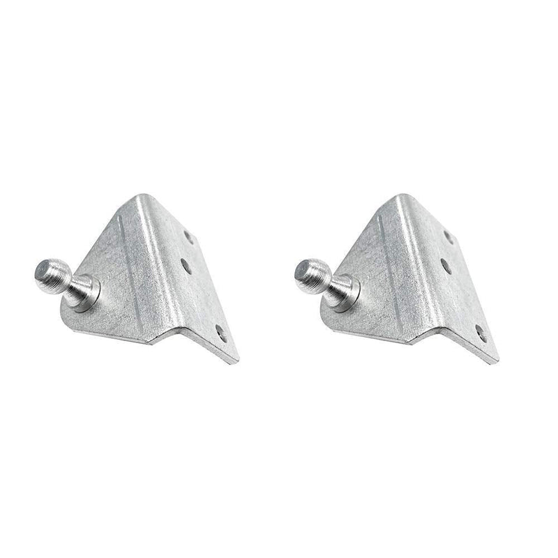 Oswald Supply Ball Stud Mounting Bracket for Gas Spring Flat 10mm Ball Diameter, 0.645” Ball Height, Zinc Plated (1 Pair - 2 Brackets)