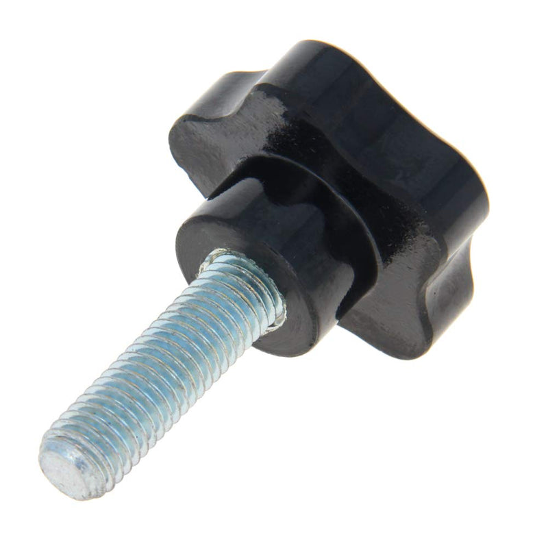 Othmro 2Pcs Star Lock Nut Rod Knobs, M12x50mm Thread Replacement Star Hand Knobs Tightening Screws Hand Tightening Knobs Quick Removal Replacement Parts for Saws Drill Presses Lathes Black M12x40