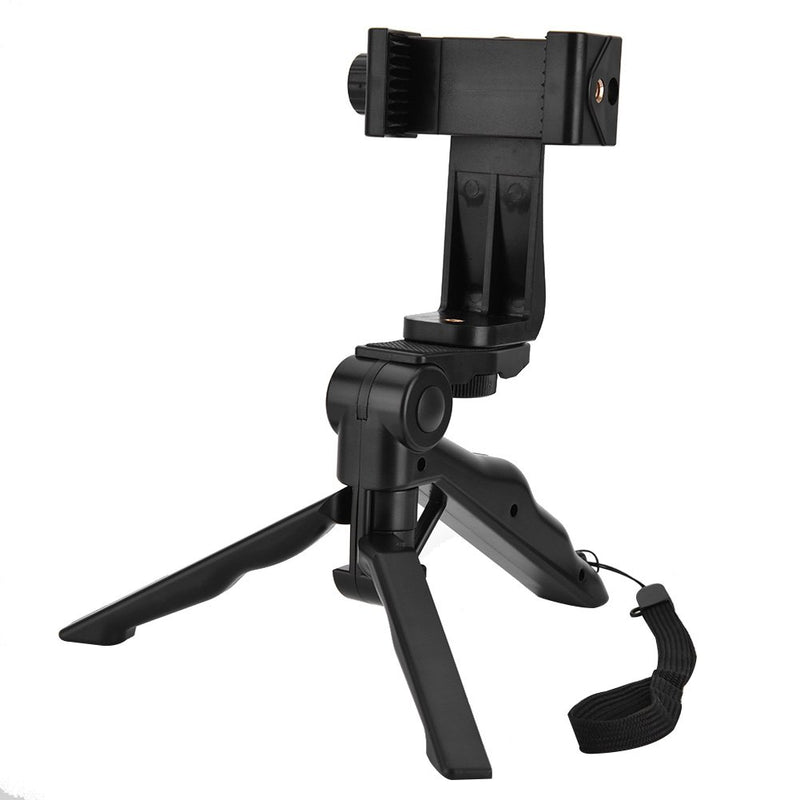 Serounder Smartphone Handheld Tripod, Foldable Phone Holder Tripod Stabilizer Adjustable Hand Grip Mount for Kinds of Smartphone