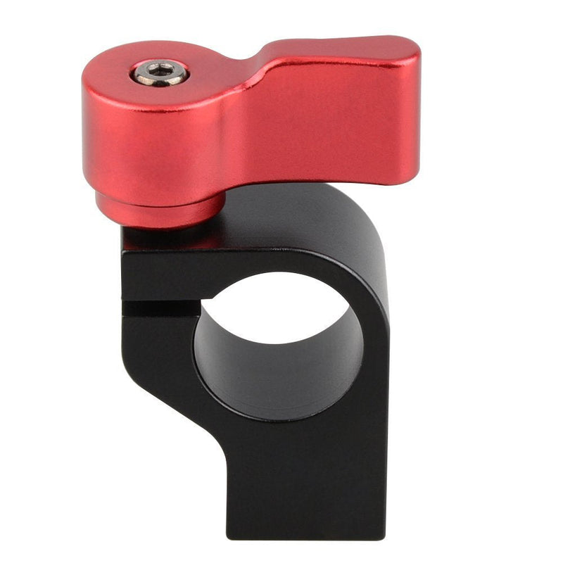 [AUSTRALIA] - CAMVATE 15mm Single Rod Clamp with Two 1/4"-20 Screw Hole for Camera DSLR Rail System(Red, 2 Pieses) - 1781 