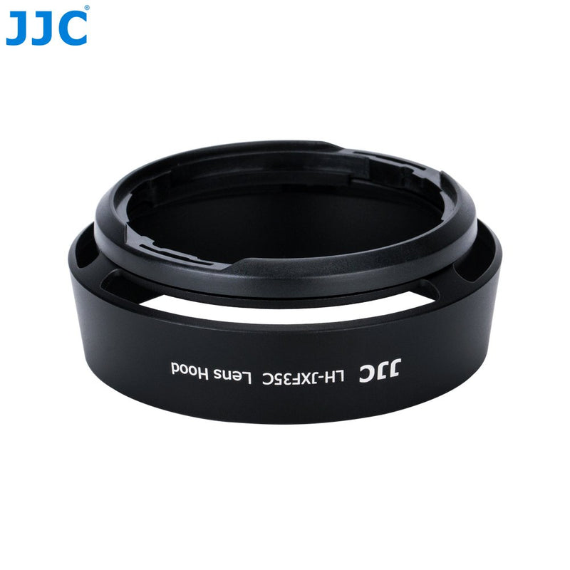 JJC BLACK Metal Bayonet Lens Hood for FUJINON XF 35mm F2 R WR/ FUJINON XF 23mm F2 R WR, Fuji 35mm F2 Lens Hood, Fuji 23mm F2 Lens Hood, 35mm F2 Hood, 23mm F2 Hood, Replaces Fujifilm LH-XF35-2 Hood LH-JXF35C Black