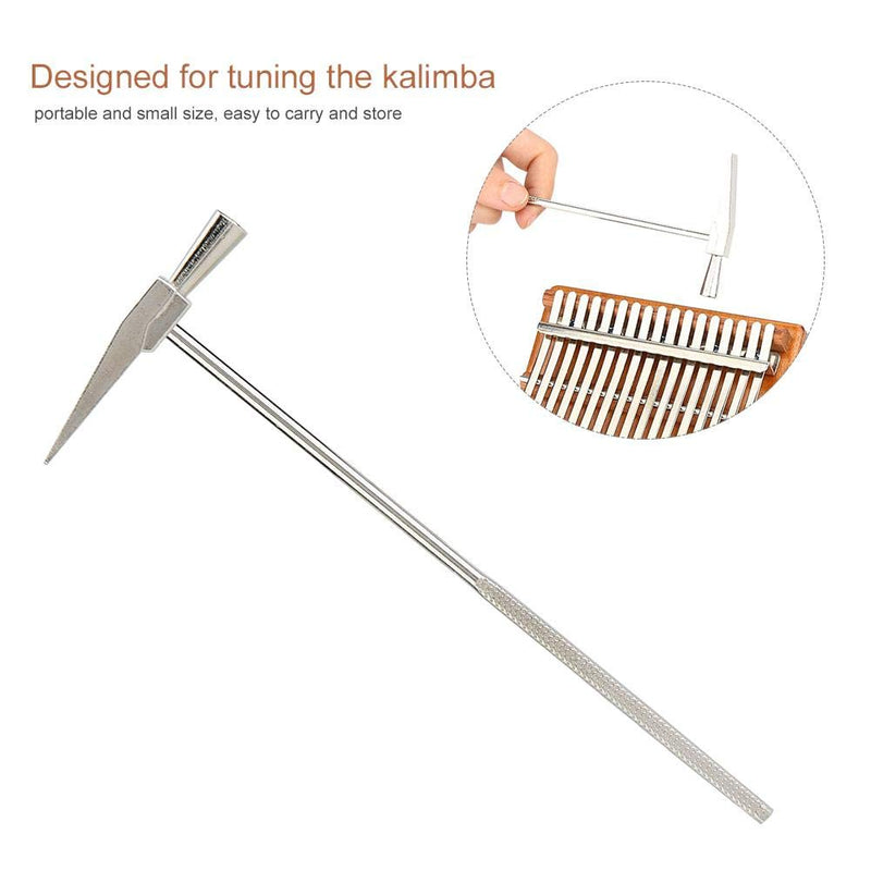 Tune Hammer Metal Tuning Hammer Kit Strong and Durable Thumb Piano Kalimba Tone Tuning Hammer Musical Instrument Tool Accessory Silver by RiToEasysports